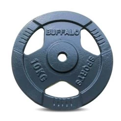 10kg Hammer Tri Grip Weight Plates - 29mm Hole | Buffalo Sports