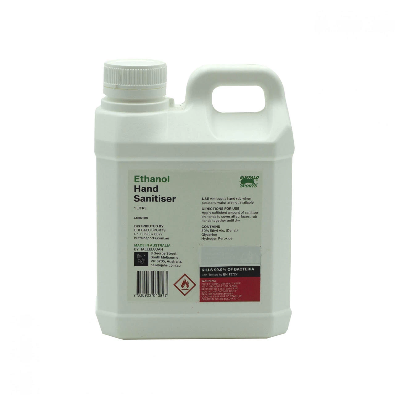Buffalo Sports Australian Made Hand Sanitiser 1 Litre 1 Buffalo Sports Australian Made Hand Sanitiser 1 Litre