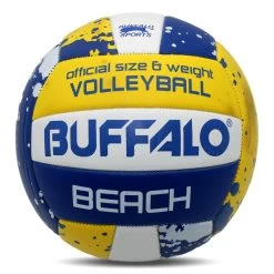 Buffalo Sports Beach Volleyball - White Blue Yellow