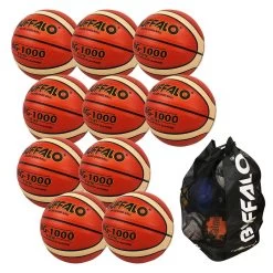 Buffalo Sports BG - 1000 Elite Premium Composite Basketball 10 Pack