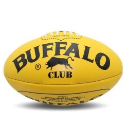 Buffalo Sports Club Leather Football - Yellow