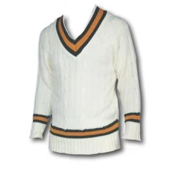 Buffalo Sports Cricket Jumper Long Sleeve - Green Gold
