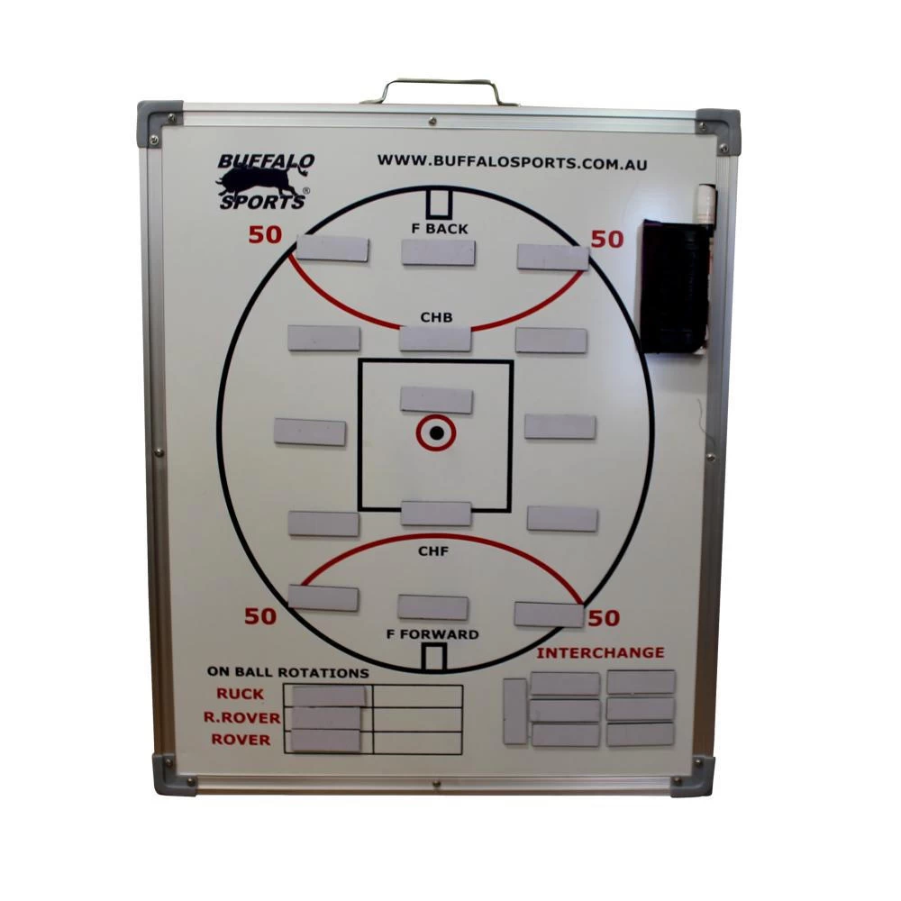 Buffalo Sports Deluxe Aussie Rules Coaches Board - Medium 50cm X 40cm 1 Buffalo Sports Deluxe Aussie Rules Coaches Board - Medium 50cm X 40cm