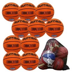 Buffalo Sports Heavy Duty Rubber Basketball 10 Pack