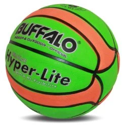 Buffalo Sports Hyper-Lite Cellular Rubber Basketball Neon Green And Orange