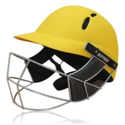 Buffalo Sports Impact Cricket Helmet - Golden Yellow