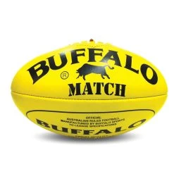 Buffalo Sports Match Leather Football - Yellow