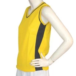Multi Purpose Sports Singlet Female - Gold Black