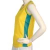 Multi Purpose Sports Singlet Female - Gold Jade Green