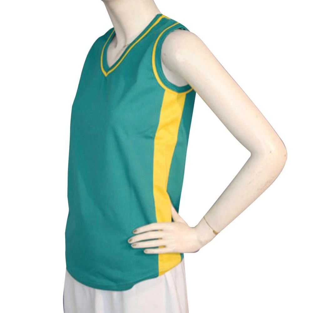 Multi Purpose Sports Singlet Female - Jade Green Gold 1 Multi Purpose Sports Singlet Female - Jade Green Gold