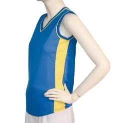 Multi Purpose Sports Singlet Female - Royal Blue Gold