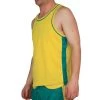 Multi Purpose Sports Singlet Male - Gold Jade Green