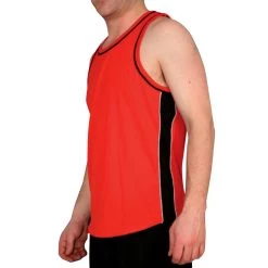 Multi Purpose Sports Singlet Male - Red Black White