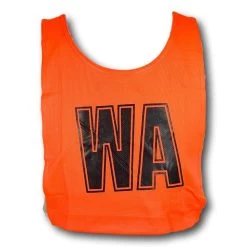 Buffalo Sports Netball Bib Set Neon Orange/Black