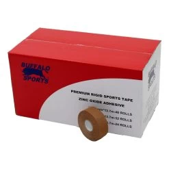 Buffalo Sports Premium Rigid Sports Tape 25mm X 13.7m Box Of 48