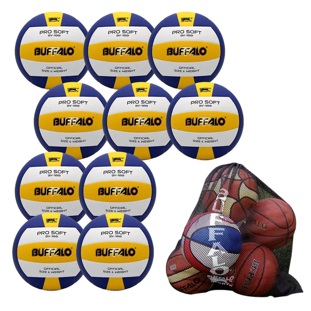 Buffalo Sports Pro Soft Volleyball 10 Pack 1 Buffalo Sports Pro Soft Volleyball 10 Pack