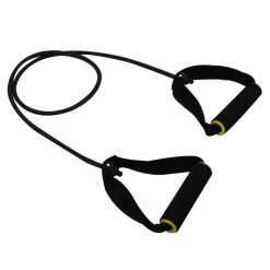 Buffalo Sports Resistance Tube With Handles - 13.6kg Extra Heavy Black