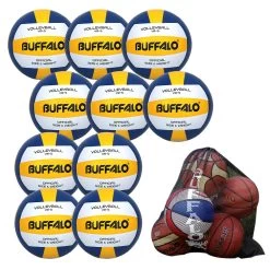 Buffalo Sports Rubber Volleyball 10 Pack