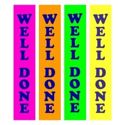 Well Done Ribbons - Pack Of 100