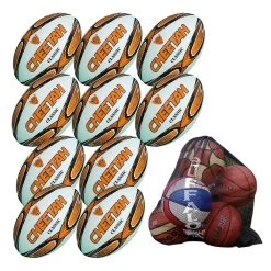 Cheetah Sports Classic Rugby League Ball 10 Pack