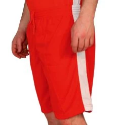 Multi Purpose Airflow Sports Shorts - Red White