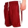 Multi Purpose Classic Unisex Sport Shorts - Maroon White