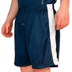 Multi Purpose Classic Unisex Sport Shorts - Navy Blue White